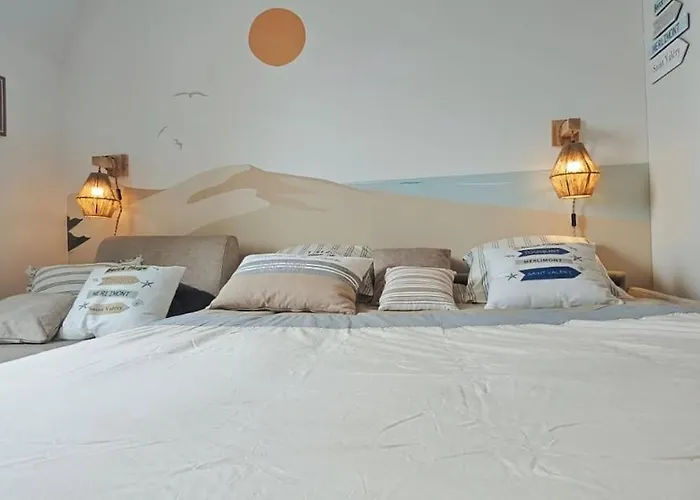 Berck Beach Attitude 160 Queen Size Tres Confort - 3Min De La Plage